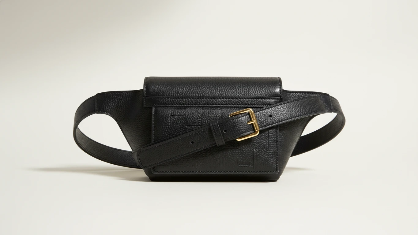 Vegan Leather Designer Belt Bag