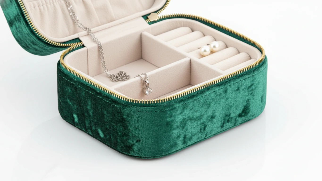 Velvet Jewelry Travel Case
