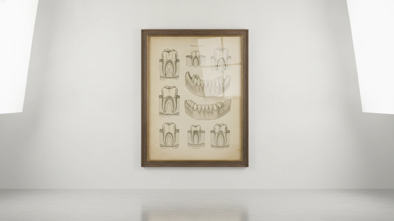 Vintage Dental Anatomy Wall Art