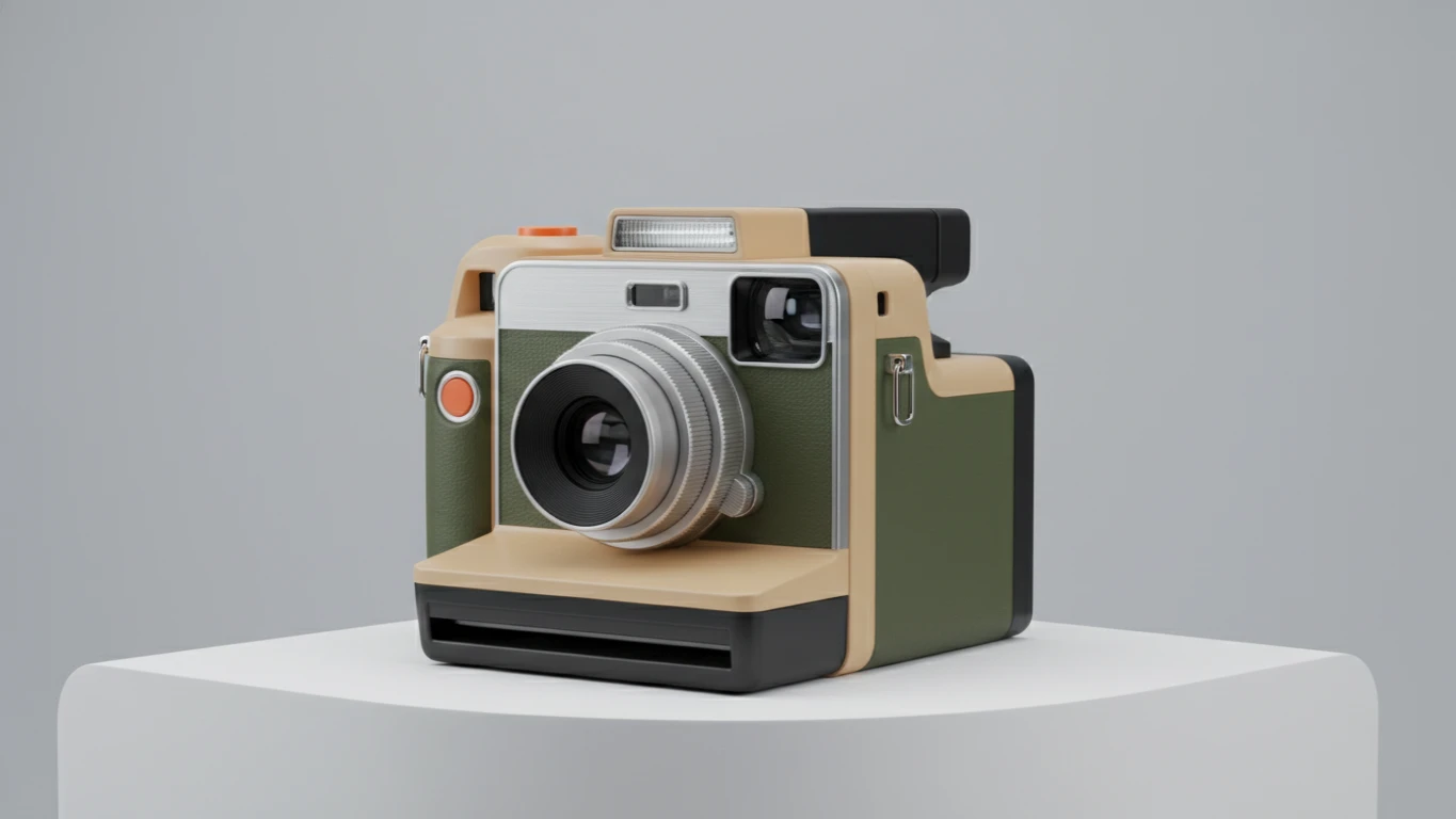Vintage-Inspired Instant Film Camera