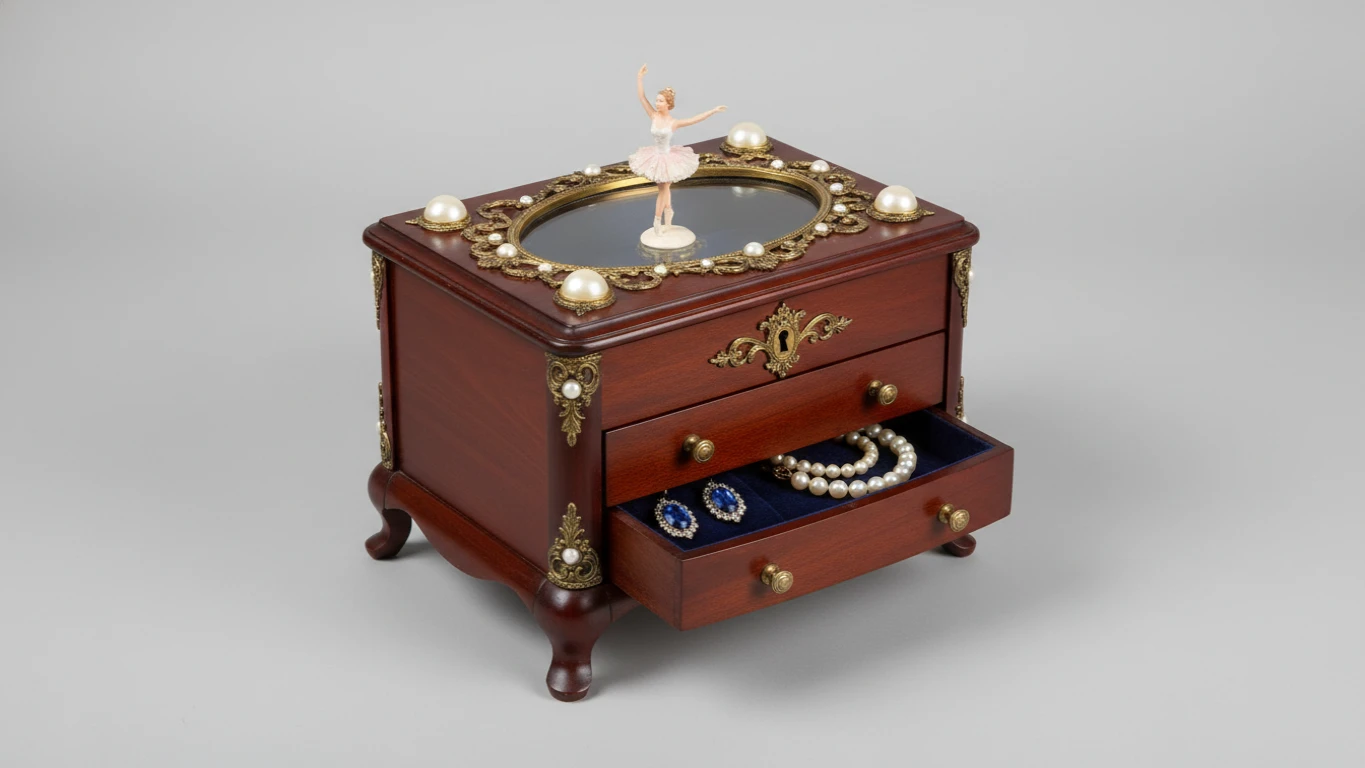 Vintage Jewelry Music Box