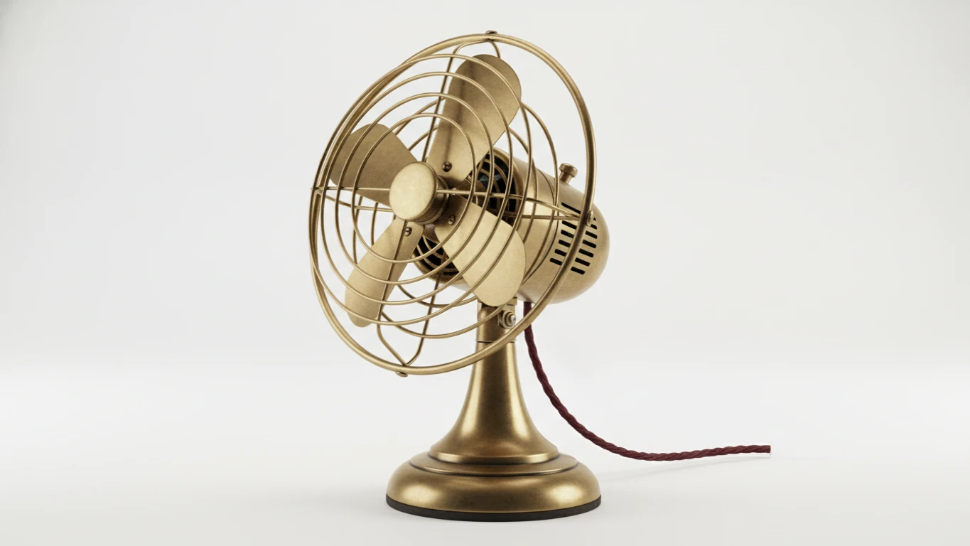 Vintage-Style Desk Fan