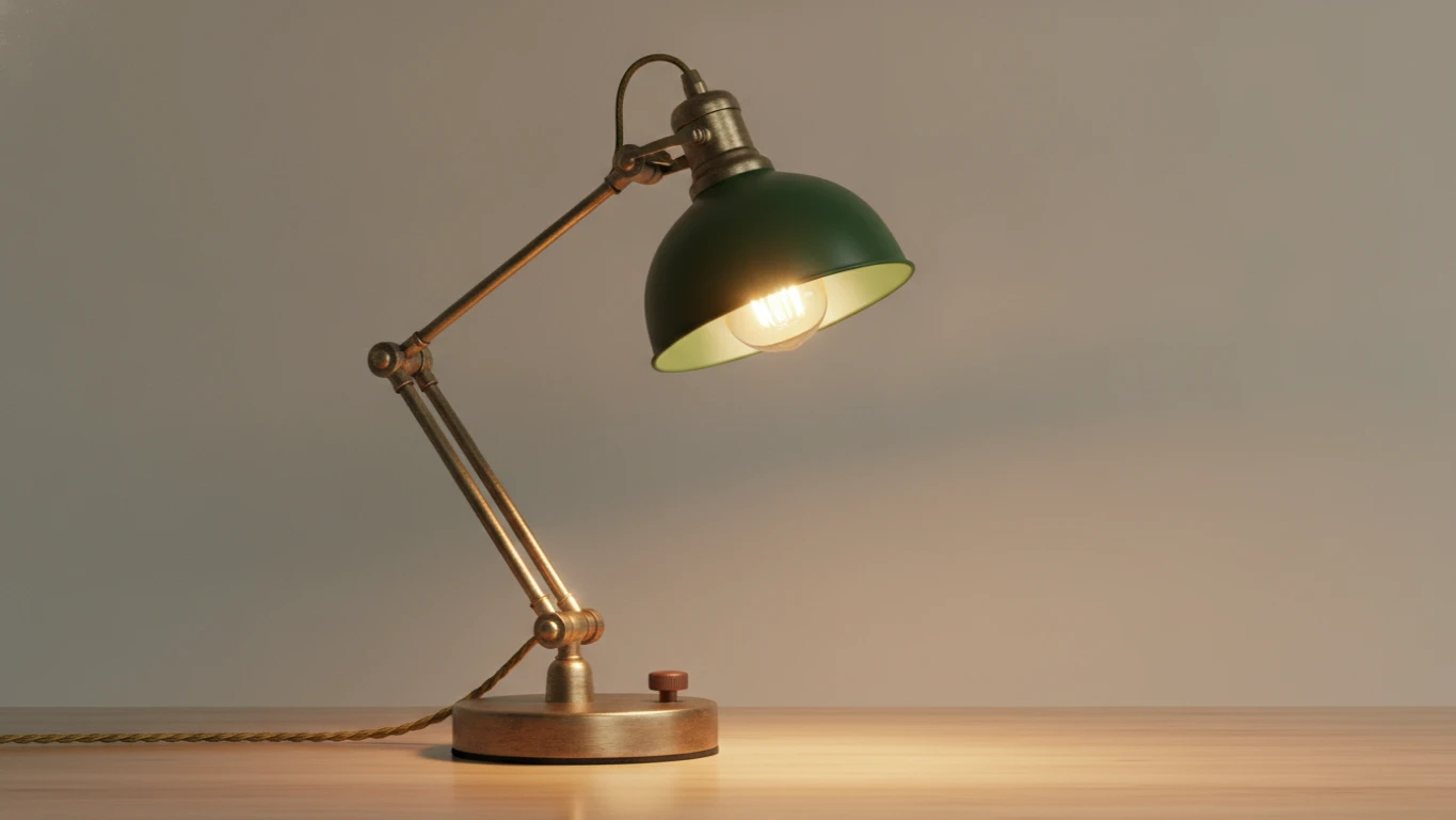 Vintage-Style Dimmable LED Desk Lamp