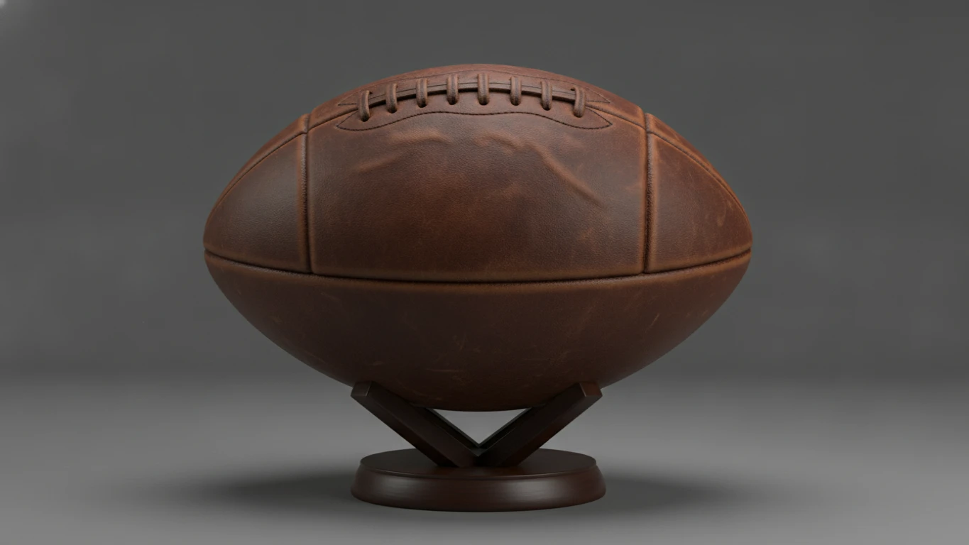 Vintage-Style Leather Football