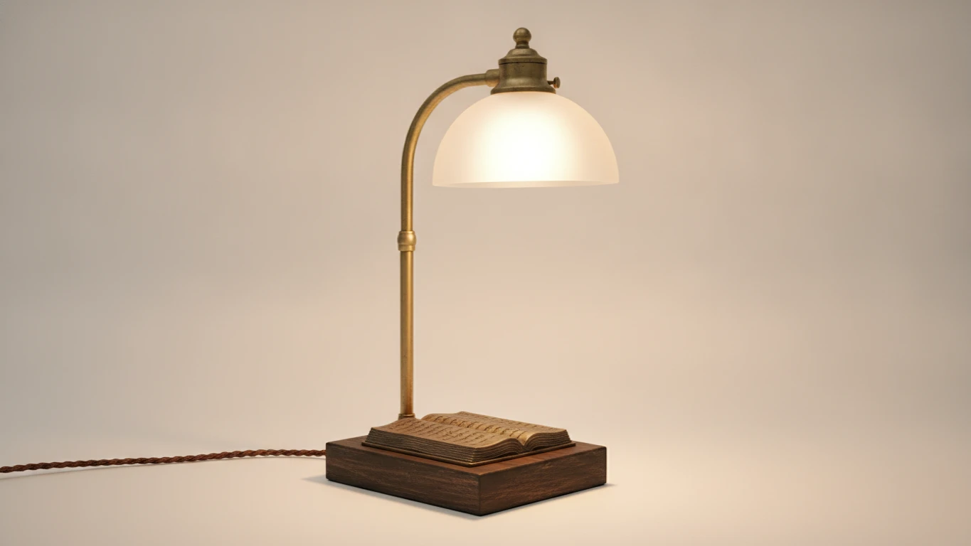 Vintage-Style Scripture Desk Lamp