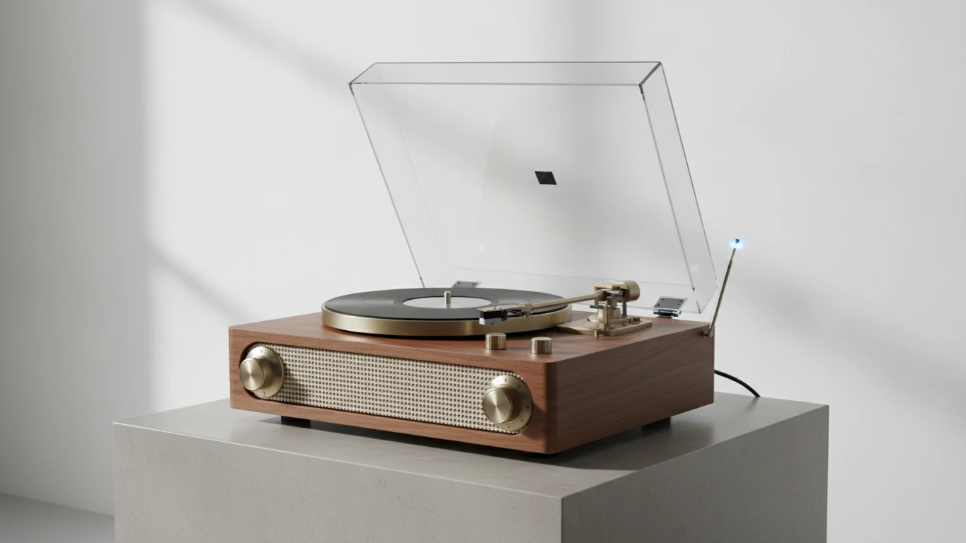 Vintage-Style Wireless Turntable