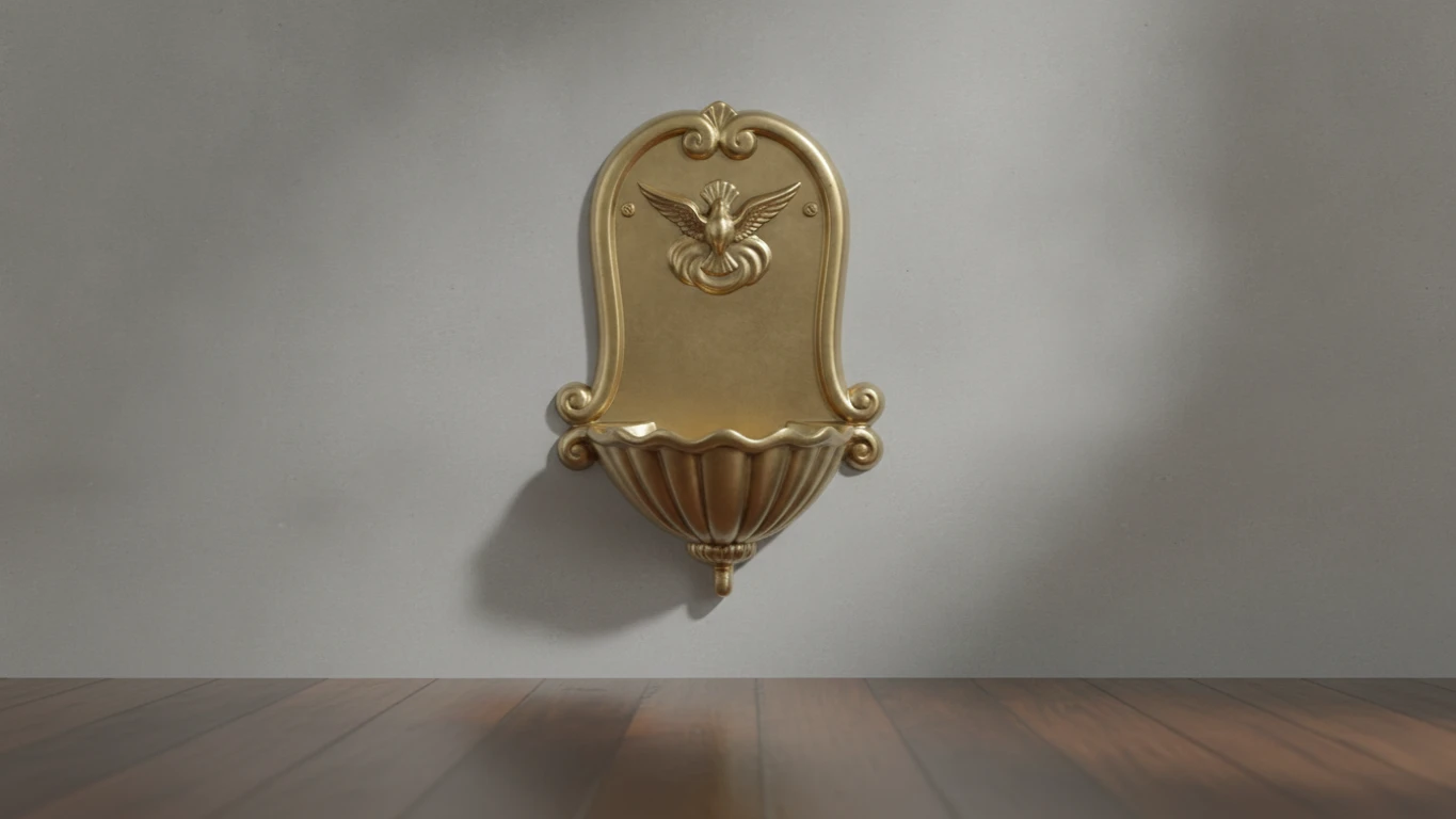 Wall-Mounted Holy Water Font