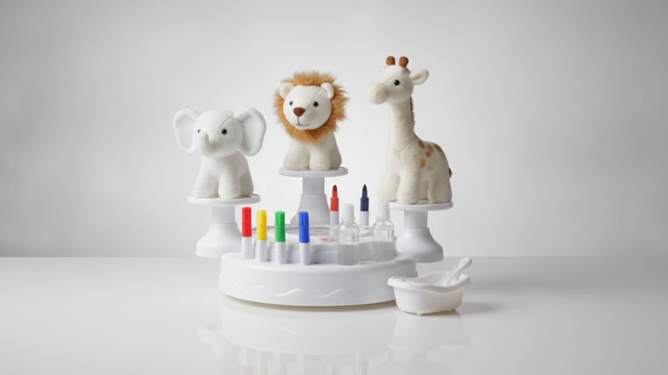 Washable 3D Animal Coloring Salon