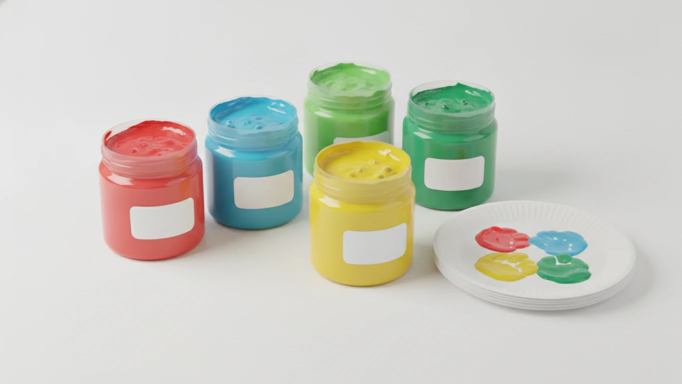 Washable Non-Toxic Finger Paint Set