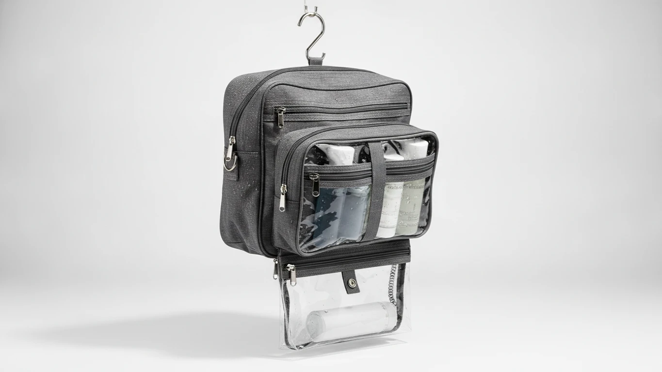 Water-Resistant Hanging Toiletry Bag