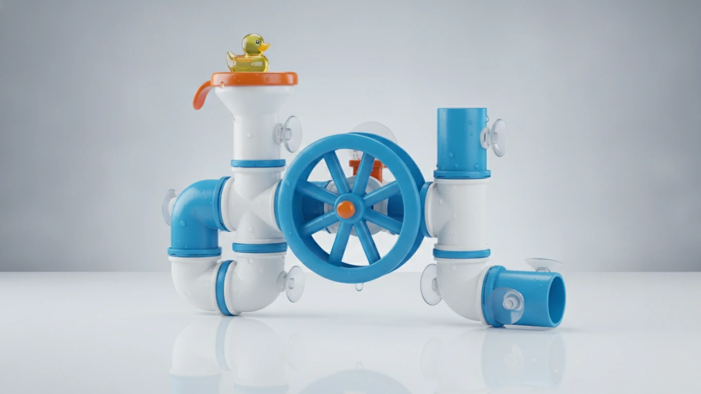 Waterfall Pipeline Bath Toy Set