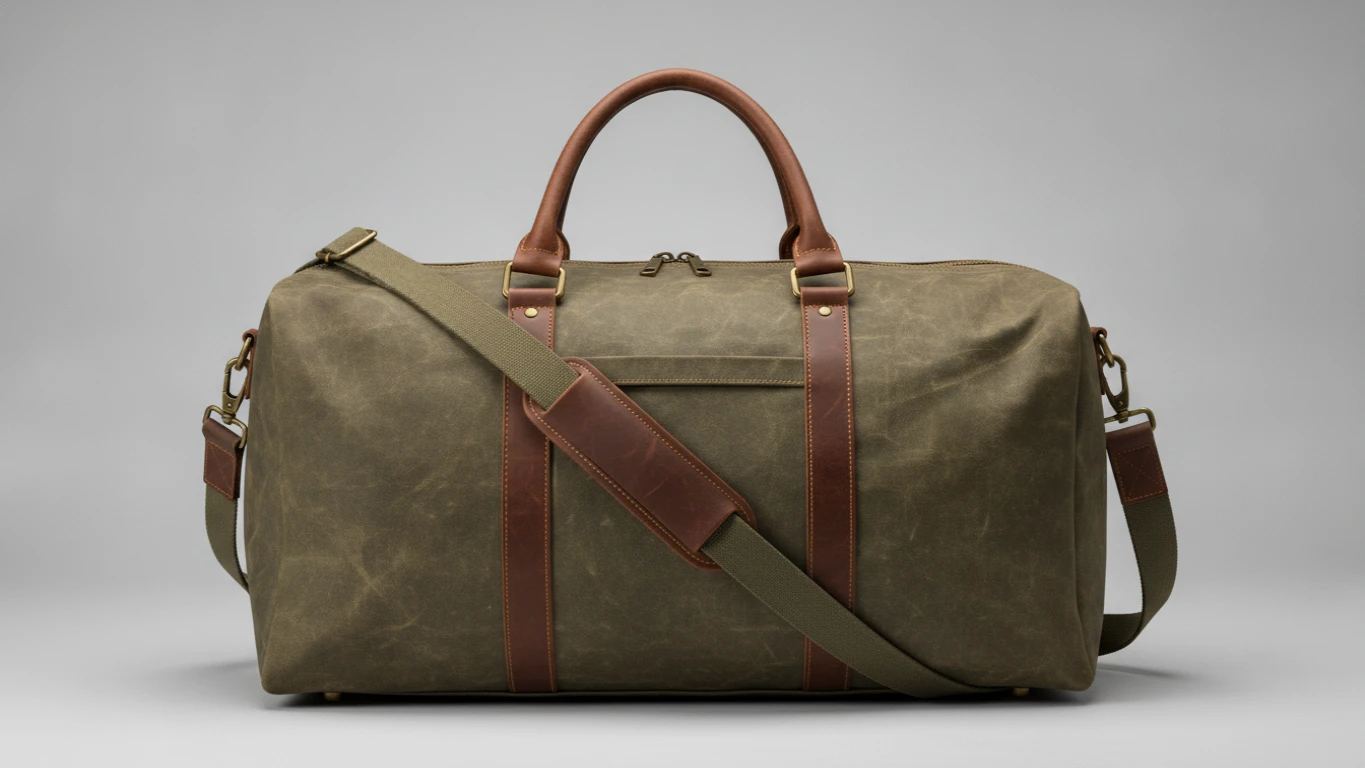 Waxed Canvas Weekender Travel Duffel