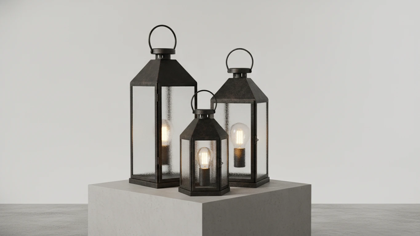 Weatherproof Outdoor Metal Lanterns
