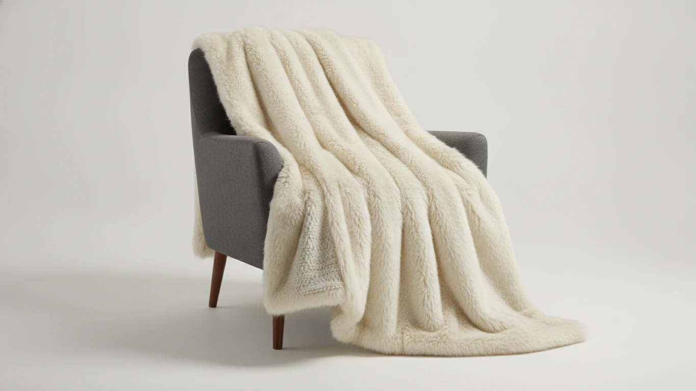 Weighted Faux-Fur Throw Blanket