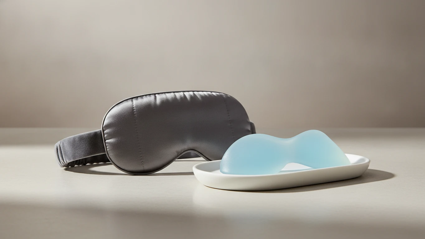 Weighted Silk Eye Mask and Cooling Gel Insert