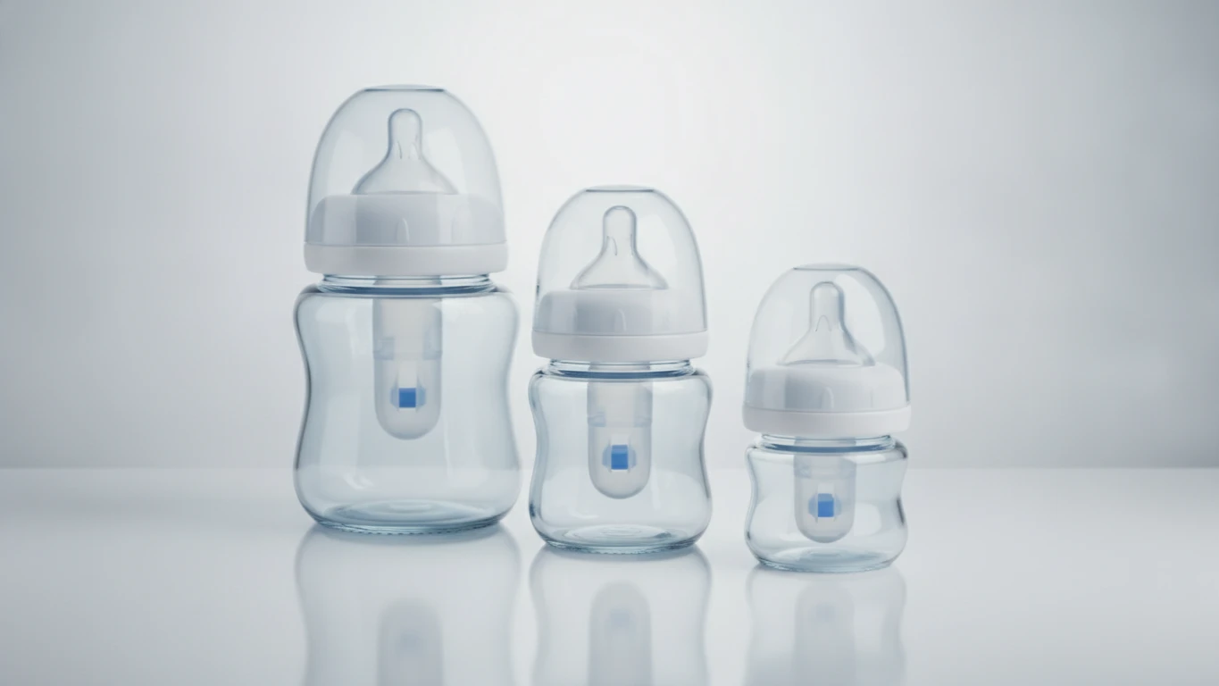 Wide-Neck Anti-Colic Glass Bottle Set