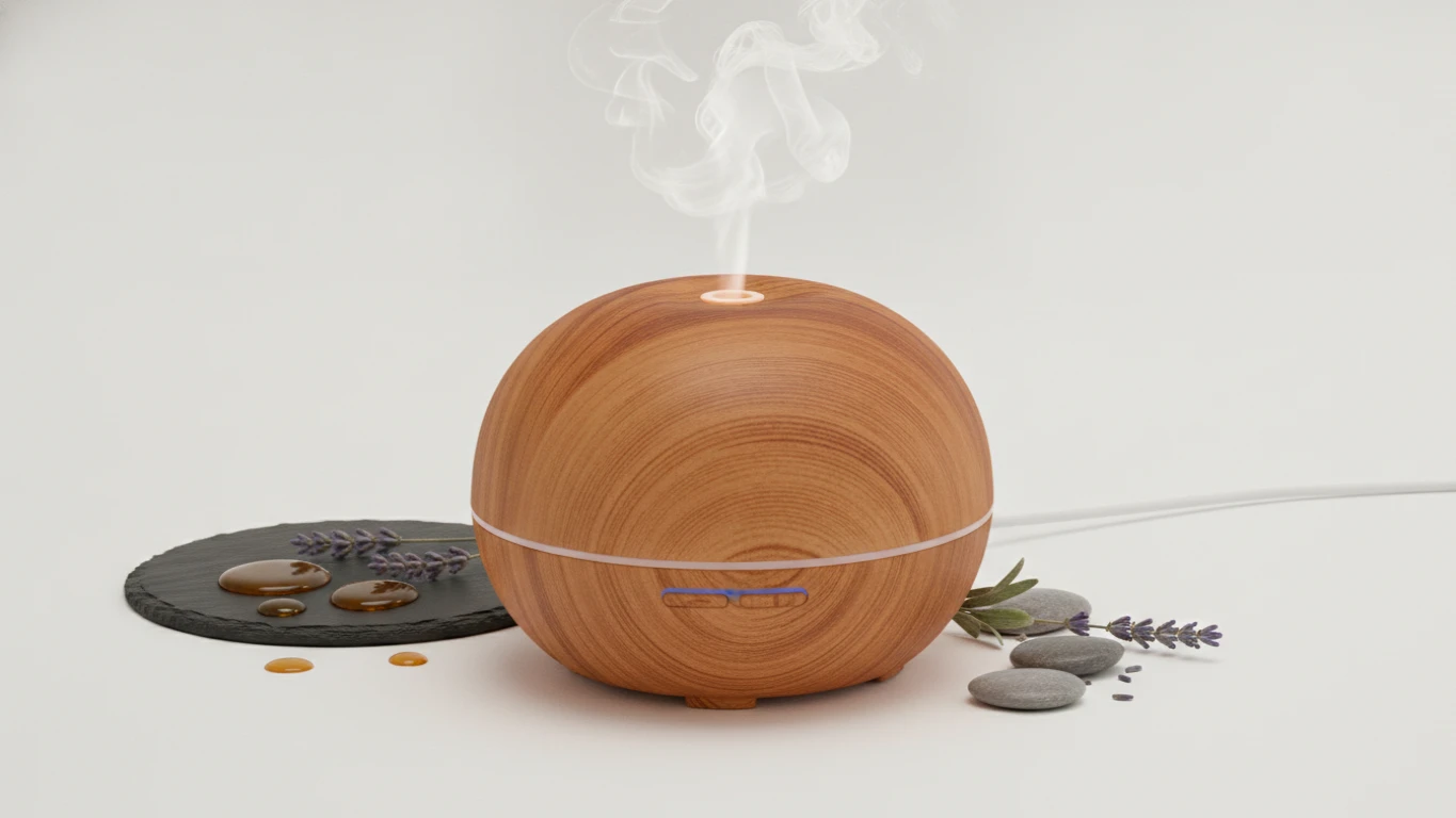 Wood-Grain Ultrasonic Essential Oil Diffuser