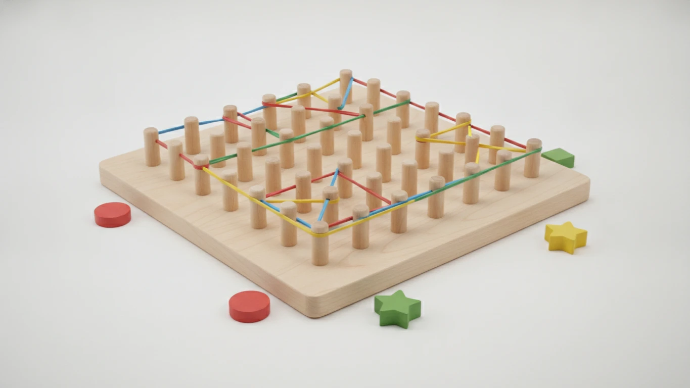 Wooden Logic Geoboard