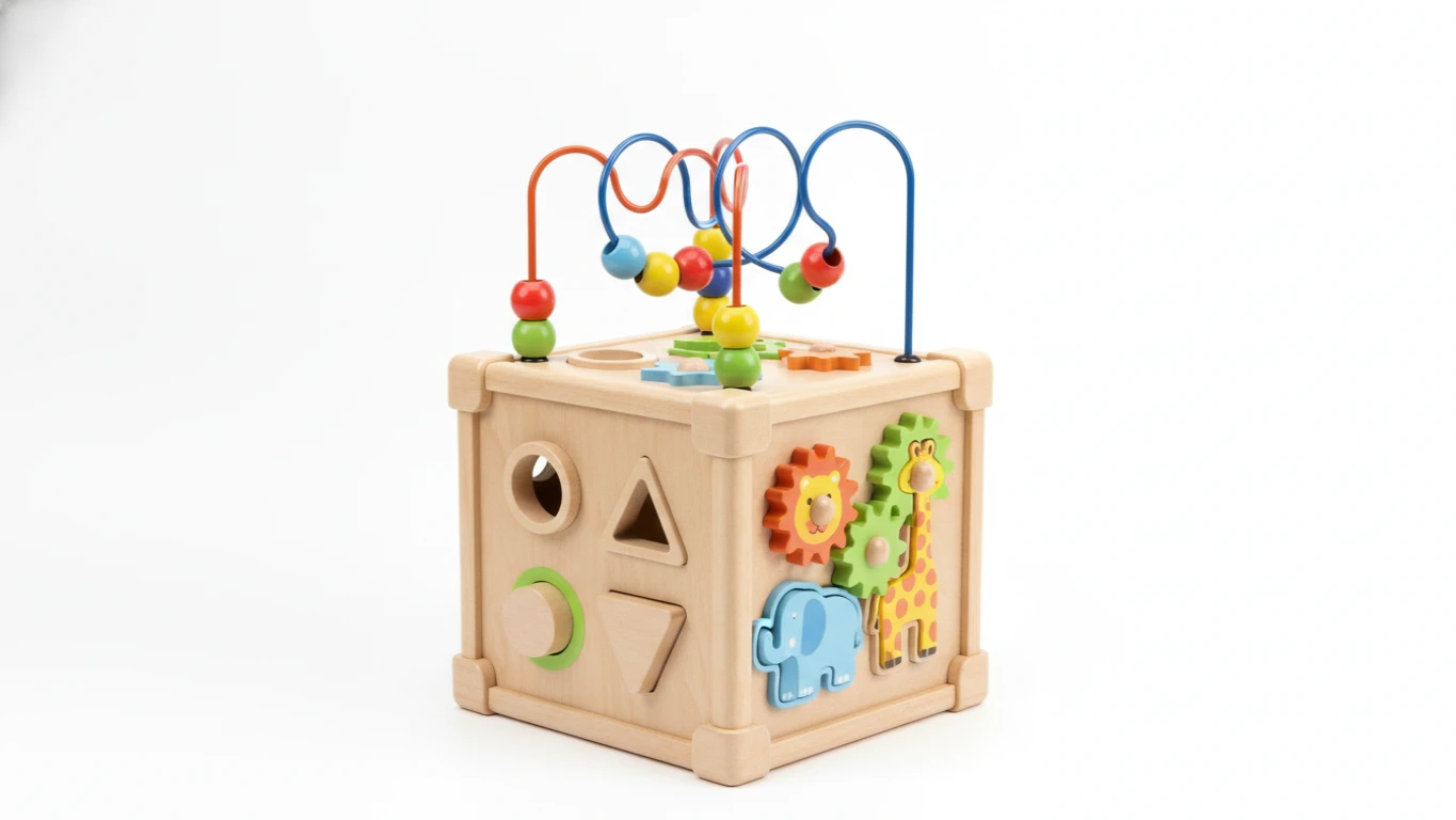 Wooden Multi-Activity Cube