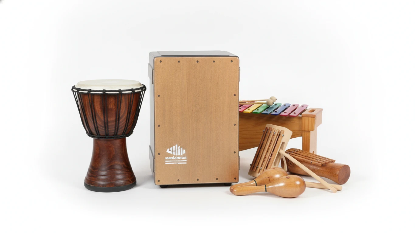 Wooden Percussion Instrument Set