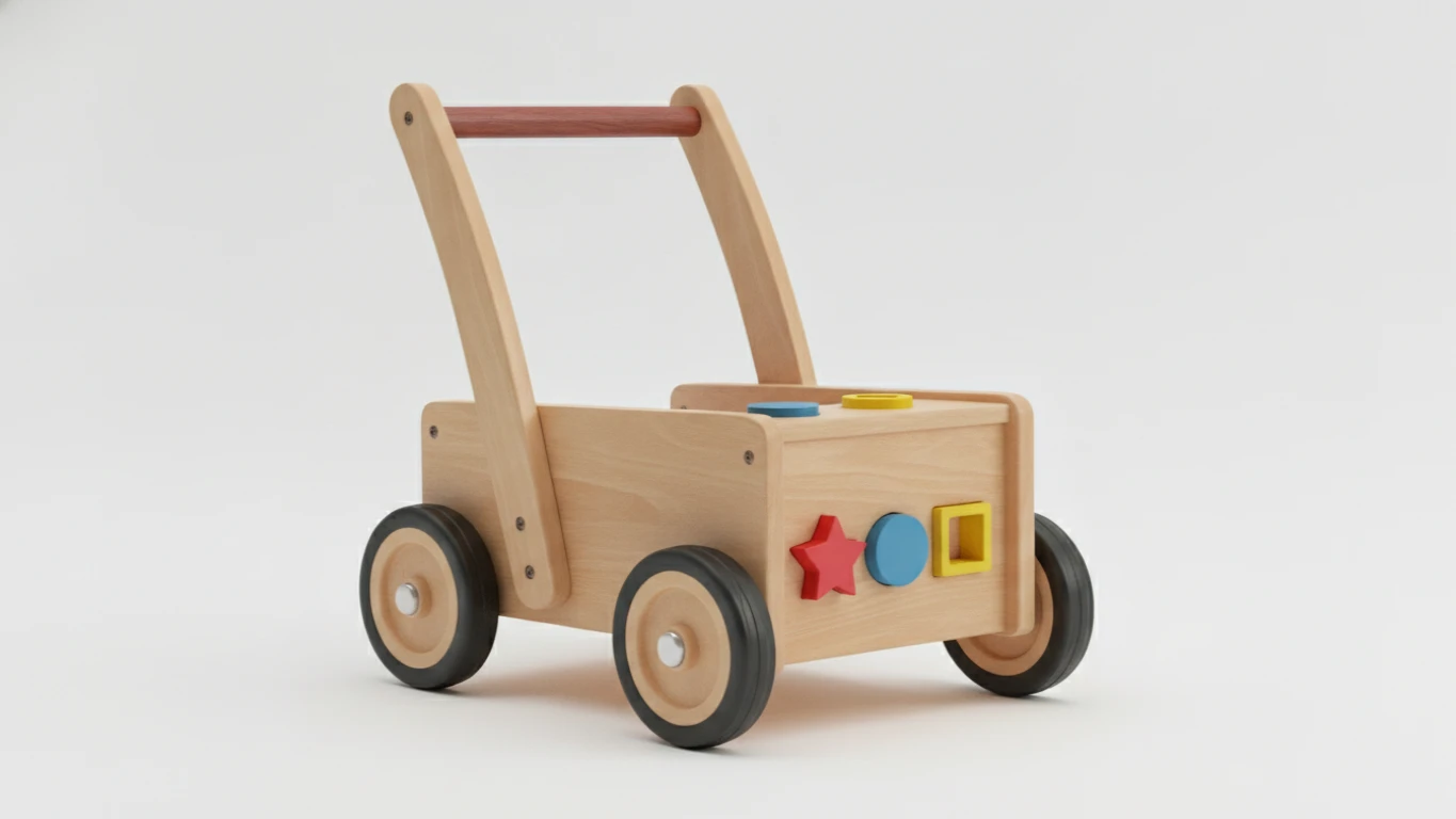 Wooden Push-Along Walker