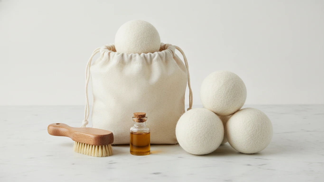Wool Dryer Ball Eco-Laundry Set
