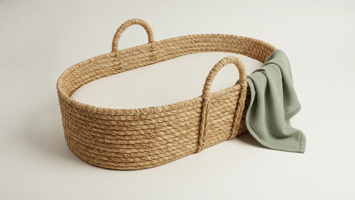 Woven Seagrass Changing Basket