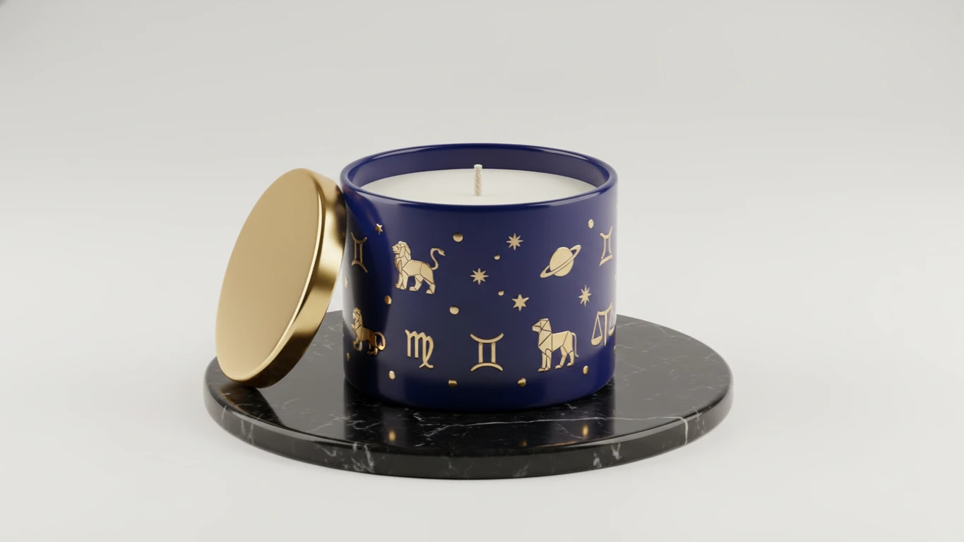 Zodiac-Inspired Luxury Scented Candle